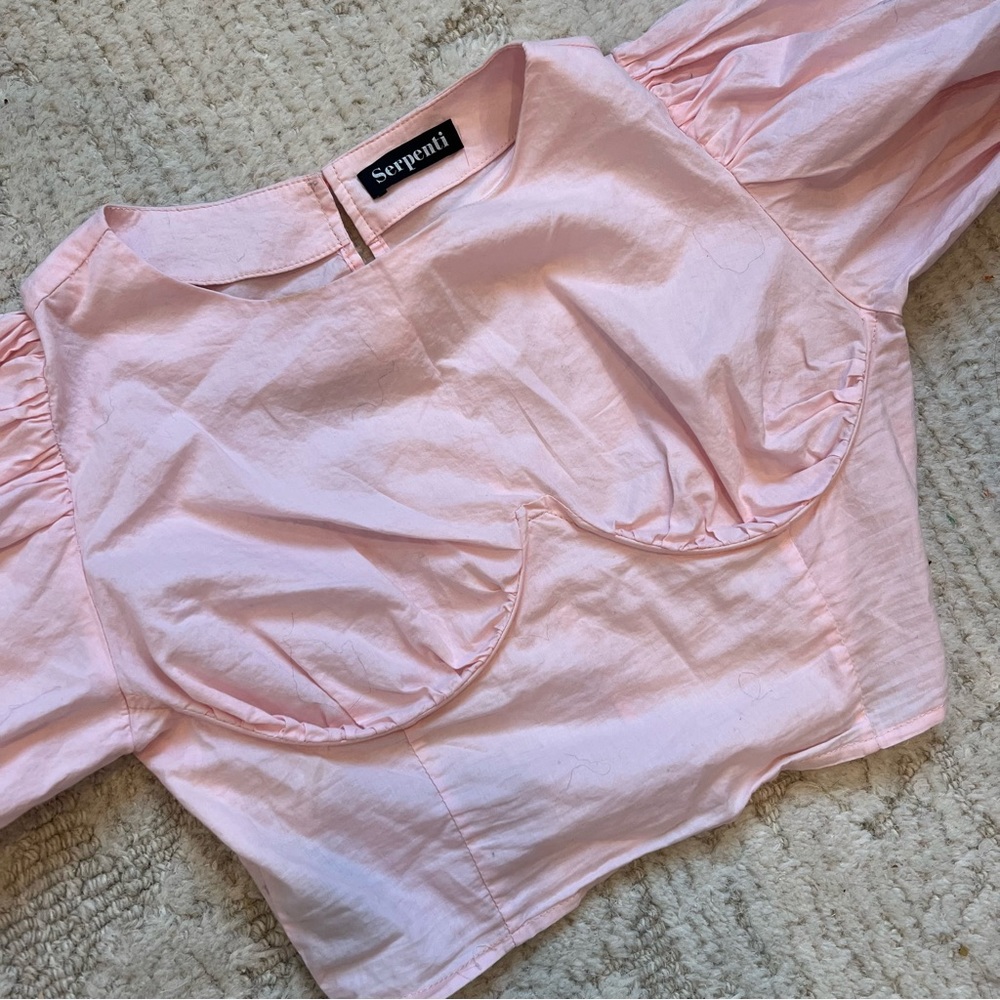 🎀 glam ruffled princess sleeve blouse 🎀